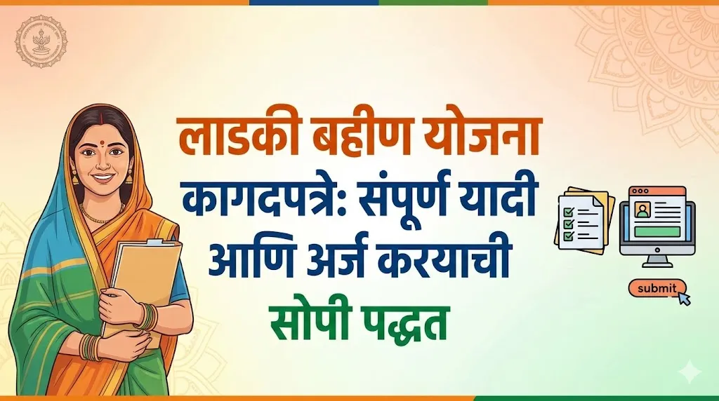 लाडकी बहीण योजना कागदपत्रे: संपूर्ण यादी आणि अर्ज करण्याची सोपी पद्धत (Ladki Bahin Yojana Documents List: Complete Guide to Apply & Get ₹1500)